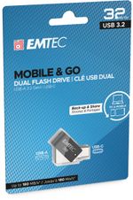 Emtec-T260C-unita-flash-USB-32-GB-USB-Type-A---USB-Type-C-3.2-Gen-1--3.1-Gen-1--Nero-Stainless-steel