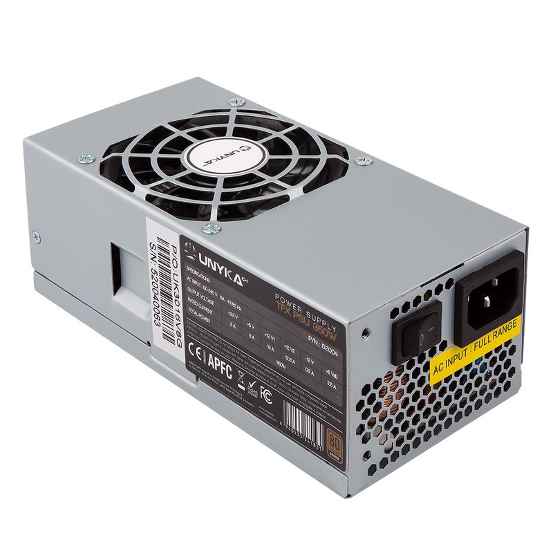 UNYKAch-TFX-350W-alimentatore-per-computer-20-4-pin-ATX-Argento