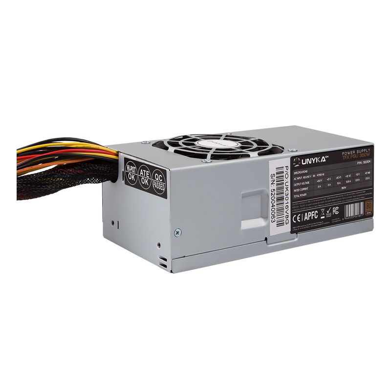 UNYKAch-TFX-350W-alimentatore-per-computer-20-4-pin-ATX-Argento