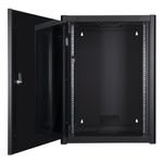 Lanview LOGON RWP16U45BL rack 16U Da parete Nero (19'' 16U Rack Wall Mount Pro - 600 x 450 x 823mm - Black