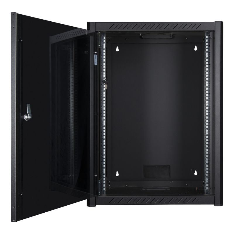 LOGON-RWP16U45BL-rack-16U-Da-parete-Nero--19---16U-Rack-Wall-Mount-Pro---600-x-450-x-823mm---Black---Warranty--60M-