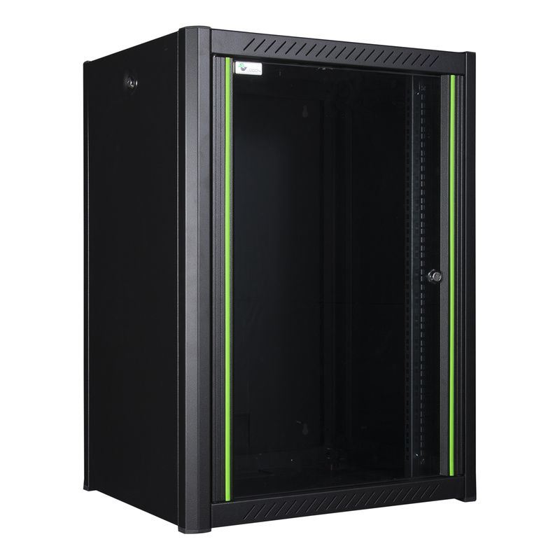 LOGON-RWP16U45BL-rack-16U-Da-parete-Nero--19---16U-Rack-Wall-Mount-Pro---600-x-450-x-823mm---Black---Warranty--60M-