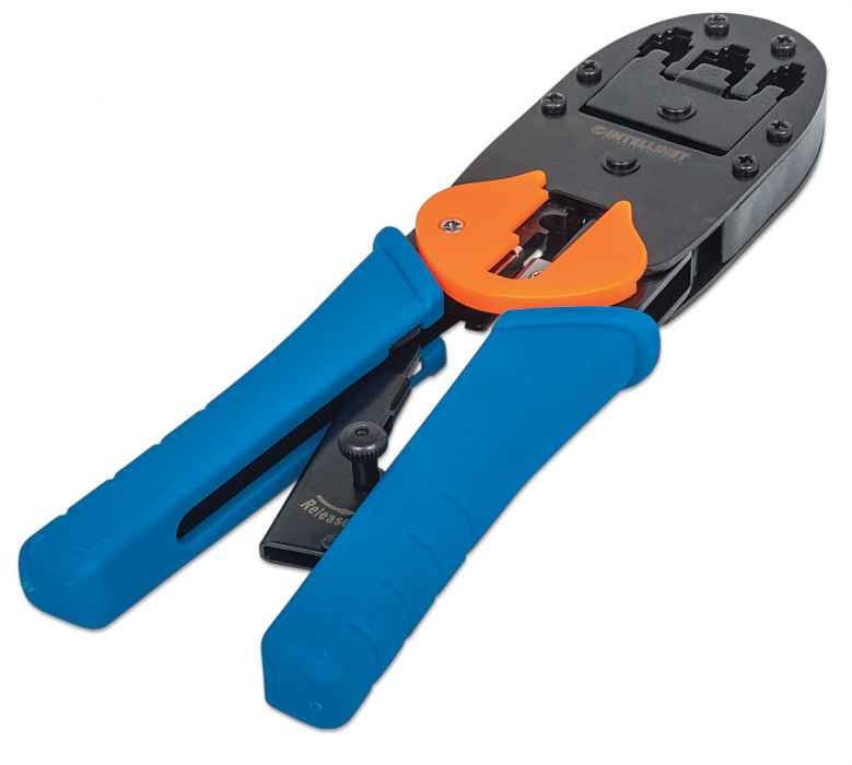 Intellinet-211048-pinza-crimpatrice-Nero-Blu-Arancione