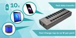 i-tec-U3CHARGEHUB10-Caricabatterie-per-dispositivi-mobili-Universale-Grigio-AC-Interno