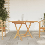 vidaXL Tavolo da Giardino Pieghevole Grigio 120x70x75 cm Massello Teak