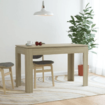 vidaXL Tavolo da Pranzo Rovere Sonoma 120x60x76 cm in Truciolato