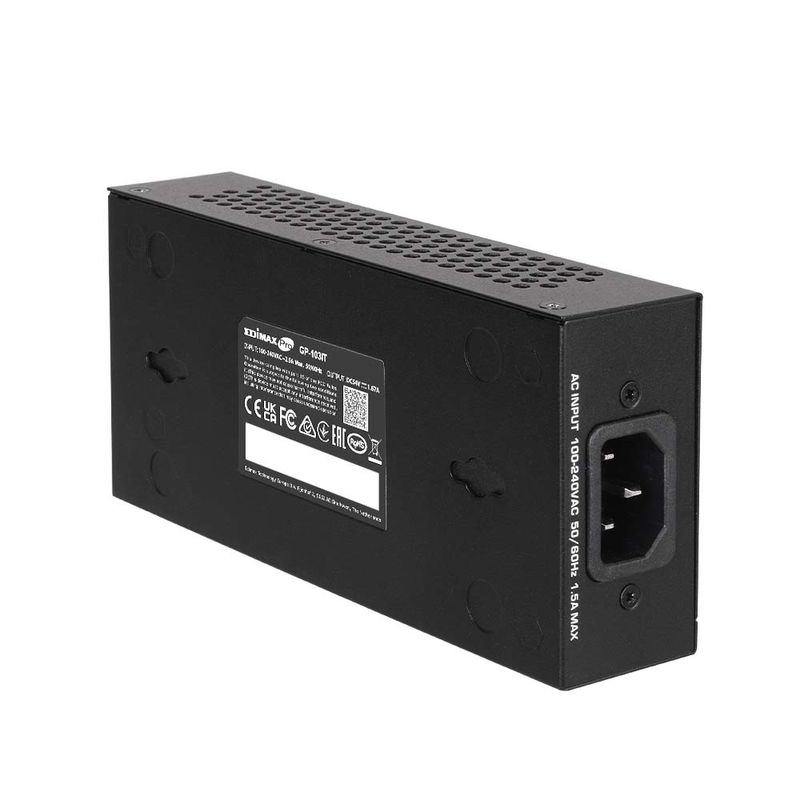 Edimax-GP-103IT-adattatore-PoE-e-iniettore-10-Gigabit-Ethernet-100-Gigabit-Ethernet-Gigabit-Ethernet