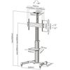 Reflecta-23210-supporto-da-tavolo-per-Tv-a-schermo-piatto-1778-cm--70---Alluminio-Nero-Pavimento