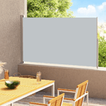 vidaXL Tenda Laterale Retrattile per Patio 220x300 cm Grigia