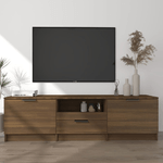 Mobile TV Rovere Marrone 140x35x40 cm in Legno Ingegnerizzato