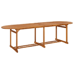 vidaXL Tavolo da Pranzo per Esterni 280x90x75cm Legno Massello Acacia