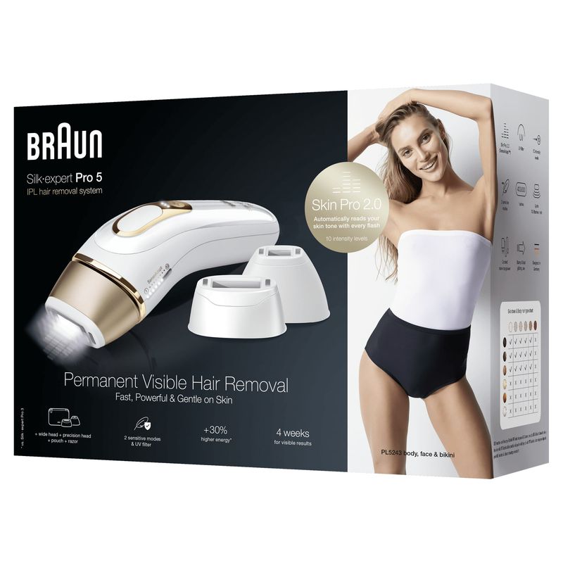 Braun-Silk-expert-Pro-Silk-expert-Pro-5-PL5243-Epilatore-A-Luce-Pulsata-Donna-Per-La-Rimozione-Permanente-Dei-Peli-Visibili-A-Casa-Tua-Bianco-Oro