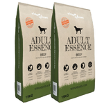 vidaXL Cibo Secco per Cani Premium Adult Essence Beef 2 pz 30 kg