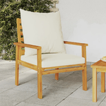 vidaXL Poltrone da Giardino 2pz con Cuscino in Legno Massello Acacia