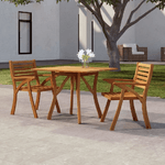 vidaXL Tavolo da Giardino 85x85x75 cm Legno Massello di Acacia