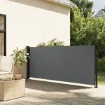 vidaXL Tenda da Sole Laterale Retrattile Antracite 120x300 cm