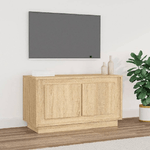 vidaXL Mobile Porta TV Rovere Sonoma 80x35x45 cm in Legno ingegnerizzato