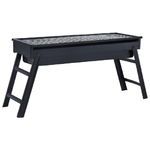 vidaXL Griglia Barbecue da Campeggio Portatile in Acciaio 60x22,5x33cm