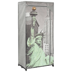 vidaXL Armadio New York 75x45x160 cm in Tessuto