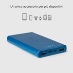 SBS-TTBB10000FASTA-batteria-portatile-Polimeri-di-litio--LiPo--10000-mAh-Ciano