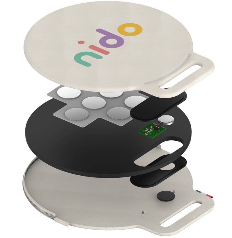 Nido-Cosa-Dispositivo-smart-pad-antiabbandono-per-seggiolini