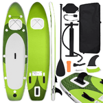 vidaXL Set Tavola SUP Gonfiabile Verde 360x81x10 cm