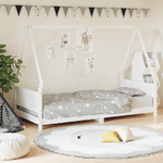 vidaXL Giroletto per Bambini Bianco 90x200cm in Legno Massello di Pino