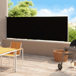 vidaXL Tenda Laterale Retrattile per Patio 200x500 cm Nera