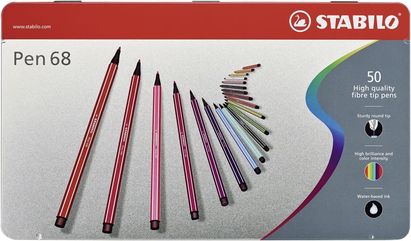 STABILO-Pen-68-marcatore-Colori-assortiti-50-pz