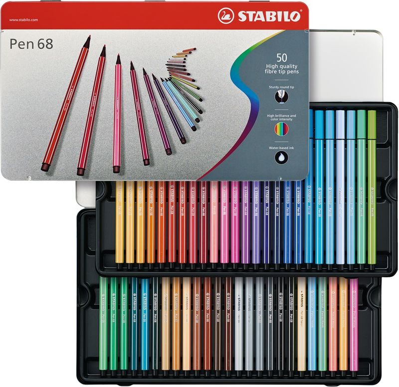 STABILO-Pen-68-marcatore-Colori-assortiti-50-pz