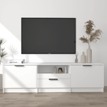 Mobile Porta TV Bianco 140x35x40 cm in Legno ingegnerizzato