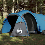 vidaXL Tenda da Campeggio 4 Persone Blu 360x135x105 cm Taffetà 185T