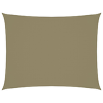 vidaXL Parasole a Vela Oxford Rettangolare 2x3 m Beige