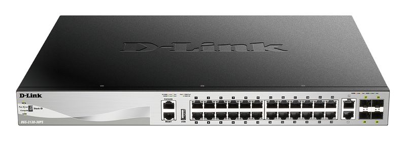 D-Link-DGS-3130-30PS-E-switch-di-rete-Gestito-L3-Gigabit-Ethernet--10-100-1000--Supporto-Power-over-Ethernet--PoE