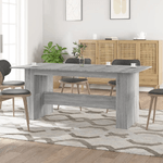 Tavolo da Pranzo Grigio Sonoma 180x90x76 cm Legno ingegnerizzato