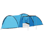 vidaXL Tenda Igloo da Campeggio 650x240x190 cm per 8 Persone Blu