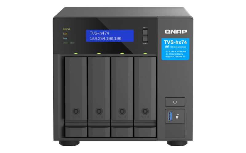 QNAP-TVS-H474-NAS-Tower-Collegamento-ethernet-LAN-Nero-G7400