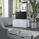 vidaXL Mobile Porta TV Bianco 80x34x36 cm in Legno ingegnerizzato