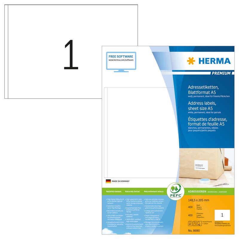 HERMA-8690-etichetta-per-corrispondenza-Bianco