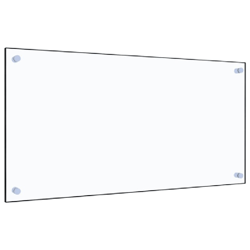 vidaXL Paraschizzi per Cucina Trasparente 80x40 cm in Vetro Temperato