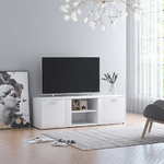 vidaXL Mobile Porta TV Bianco 120x34x37 cm in Truciolato