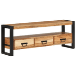 vidaXL Mobile Porta TV 120x30x45 cm in Legno Massello di Acacia