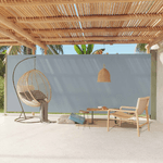 Tenda Laterale Retrattile per Patio 220x600 cm Grigia