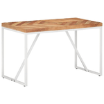 Tavolo da Pranzo 120x60x76 cm Legno Massello di Acacia e Mango