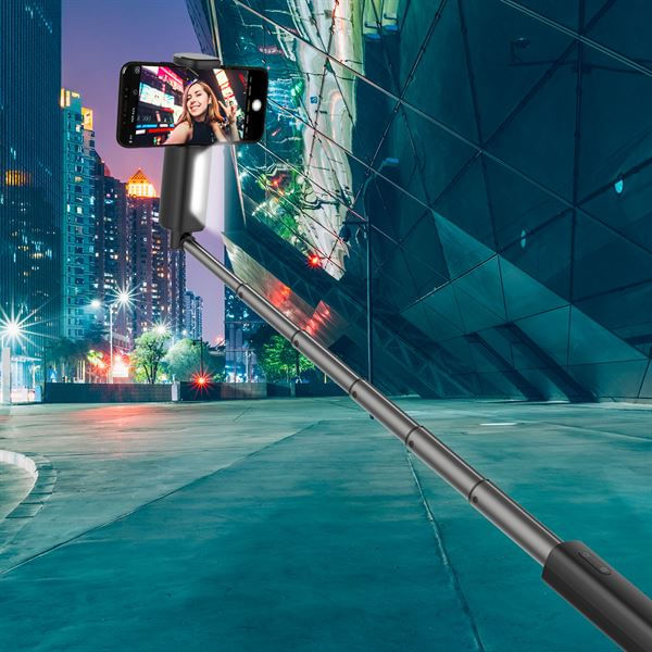Celly-CLICKFLASHPODBK-bastone-per-selfie-Smartphone-Nero