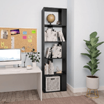 vidaXL Libreria/Divisorio Nero 45x24x159 cm in Truciolato