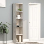 vidaXL Libreria Grigio Cemento 40x30x189 cm in Truciolato