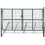 vidaXL Cancello per Giardino in Rete Metallica 289x175 cm/306x225 cm