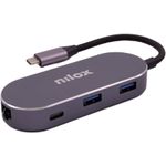 Nilox MINI DOCKING STAT HDMI 3USB PD ETH USB tipo-C 0 Mbit/s