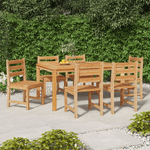 Sedie da Giardino 6 pz in Legno Massello di Teak